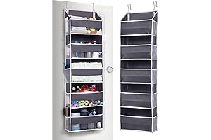 5-Tier Over-the-Door Hanging Storage Organizer for Optimal Bedroom Storage and Organization