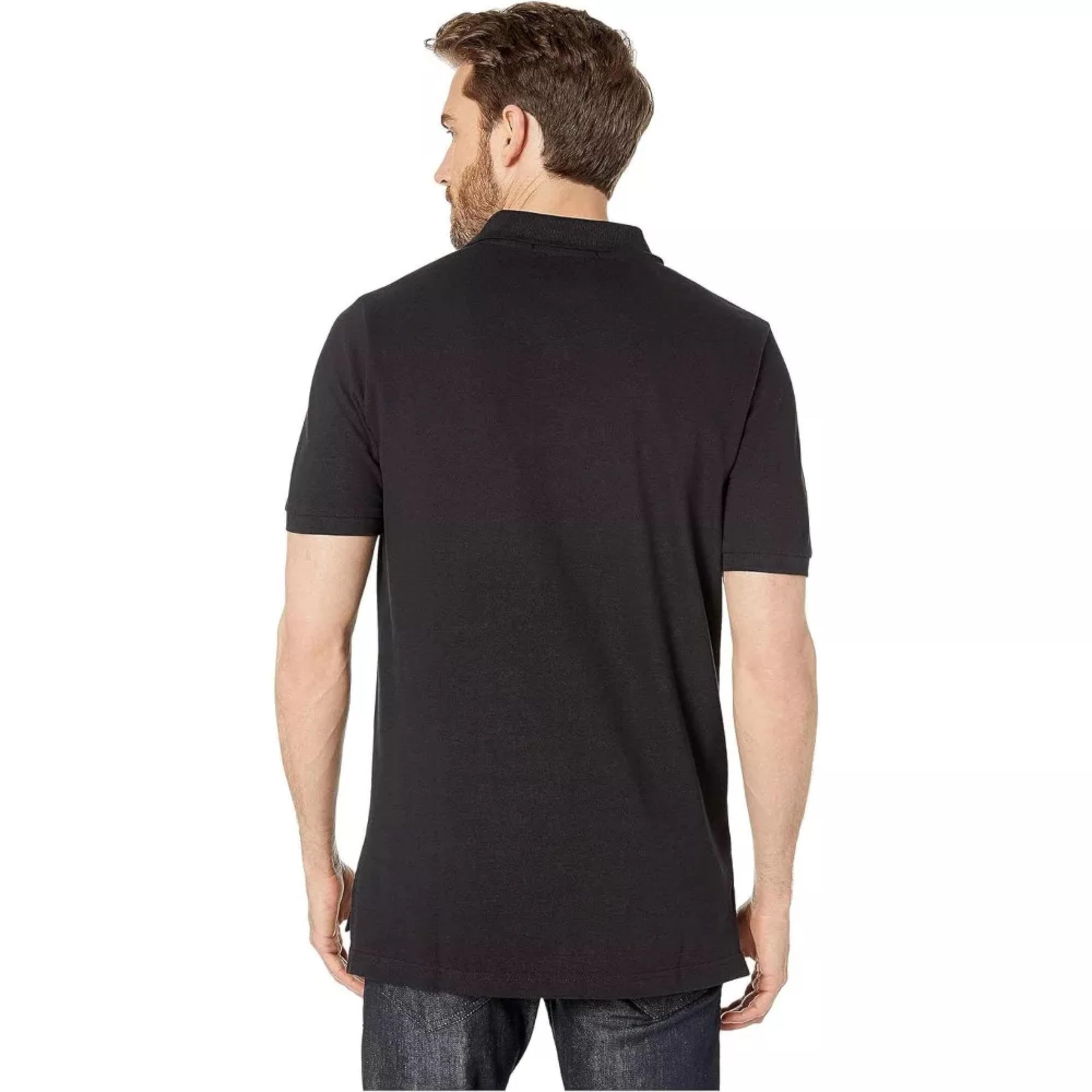 U.S. Polo Assn. Polo clásico para Hombre, Polo de piqué con Cierre de Dos Botones, Camisa de Golf de Moda de Verano