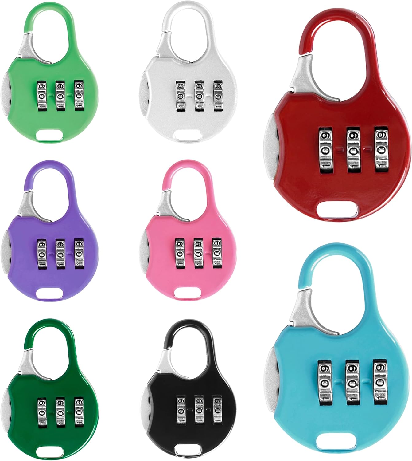 8Pcs Combination Suitcase Locks Security Combination Padlocks Small