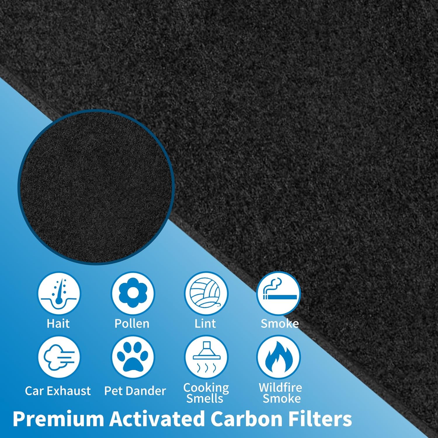 Pre-Filter A for Honeywell HPA200 and HPA5200 Series, Thickened and Work Like OEM, Replace Honeywell Air Purifier Filter Replacement A, Part# HRF-A200, 6 Pack