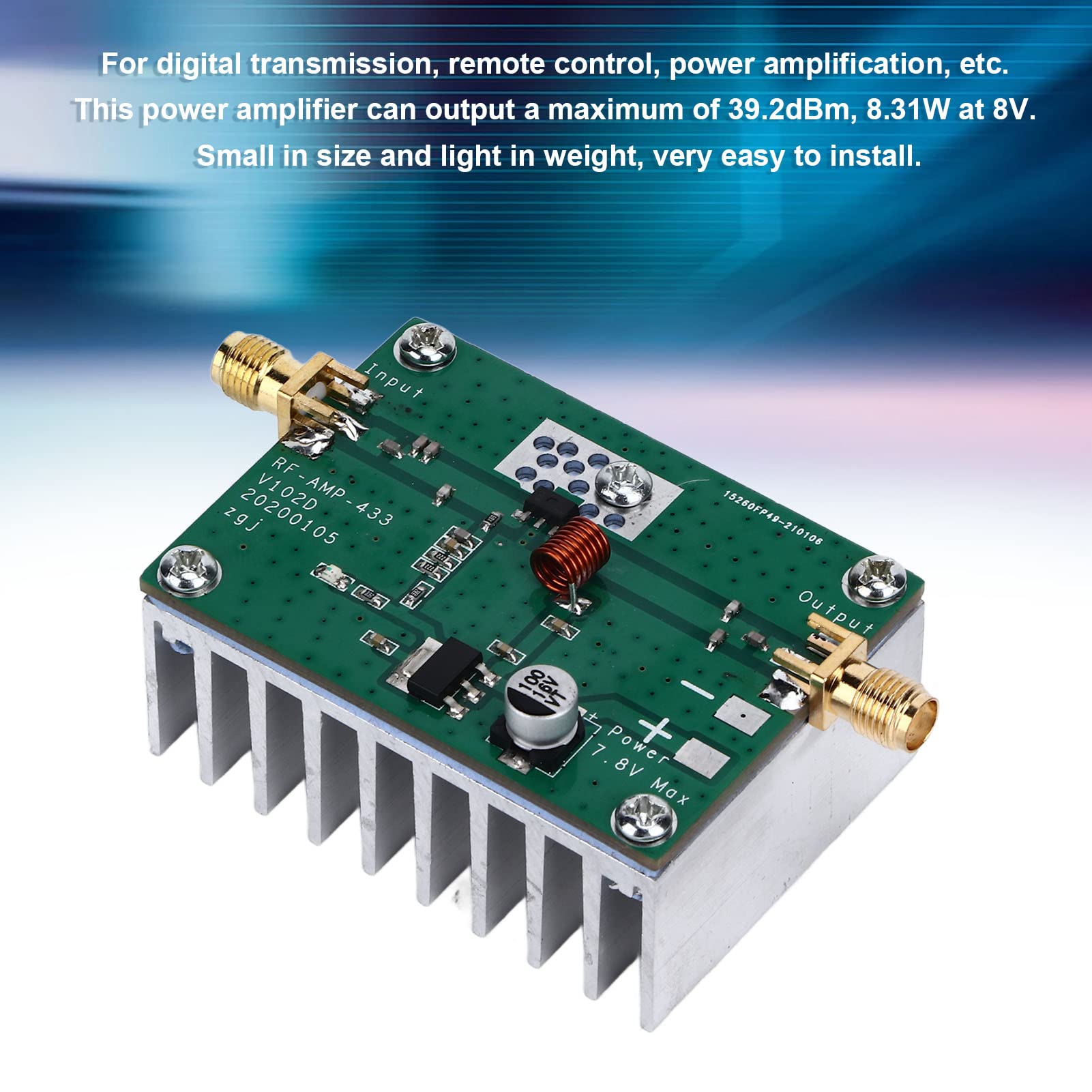 RF Eindversterker Module Radio Versterker Board RF Eindversterker 433 Mhz 5 W Voor Rf Afstandsbediening Radio