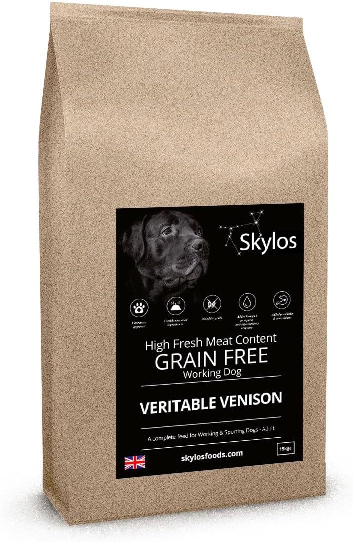 15kg Skylos dog food (Veritable Venison)