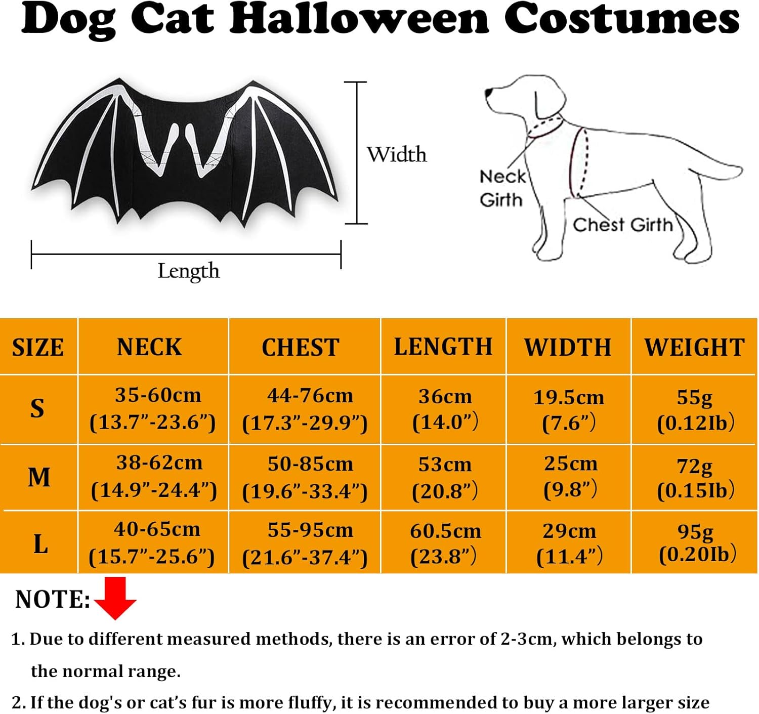 HEKE 6 Piezas Disfraz De Mascota De Halloween, Ropa Para Perro Y Gato, Disfraz De Mascota Fiesta