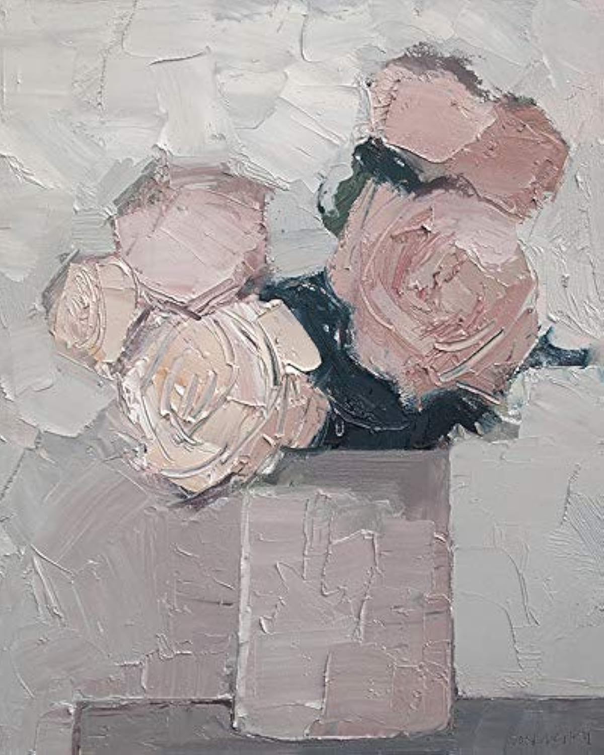 The Art Group "Paul Donaghy A Study In Pink Canvas Print, Cotton, Multi-Colour, 1.80 x 40.00 x 50.00 cm