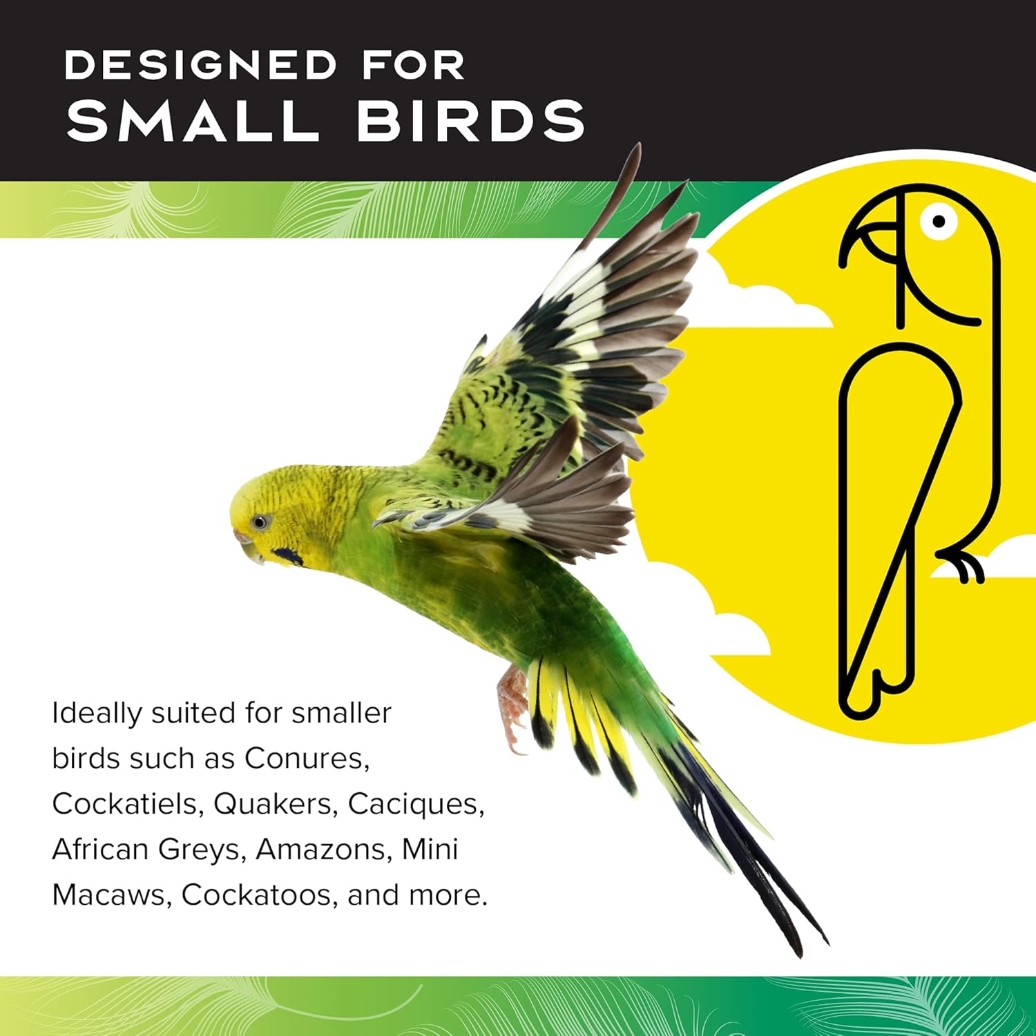 Caitec Bamboo Log Bird Chew Toy, Colorful & Entertaining, Great for Chewing, 27” x 16” x 4”, X-Large