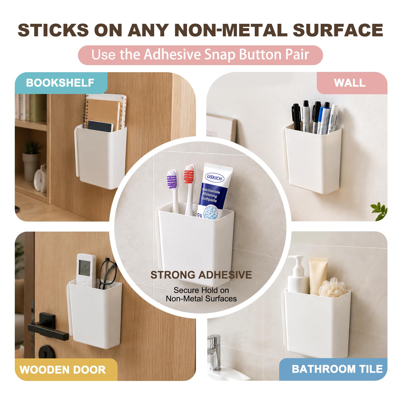 Magnetic Lint Bins - 5 Pack for Laundry Room Organization -5 Magnetic Lint Bins - 5 Pack for Laundry Room Organization -5