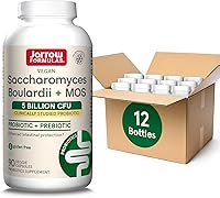 Vista 1 de Jarrow Formulas Saccharomyces Boulardii Probióticos + MOS, 5 mil millones de UFC de levadura probiótica para el apoyo a la salud intestinal