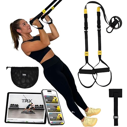 TRX GO Suspension Trainer, At Home, Portable Gym Workout, For Strength Training, Full Body Exercise Equipment