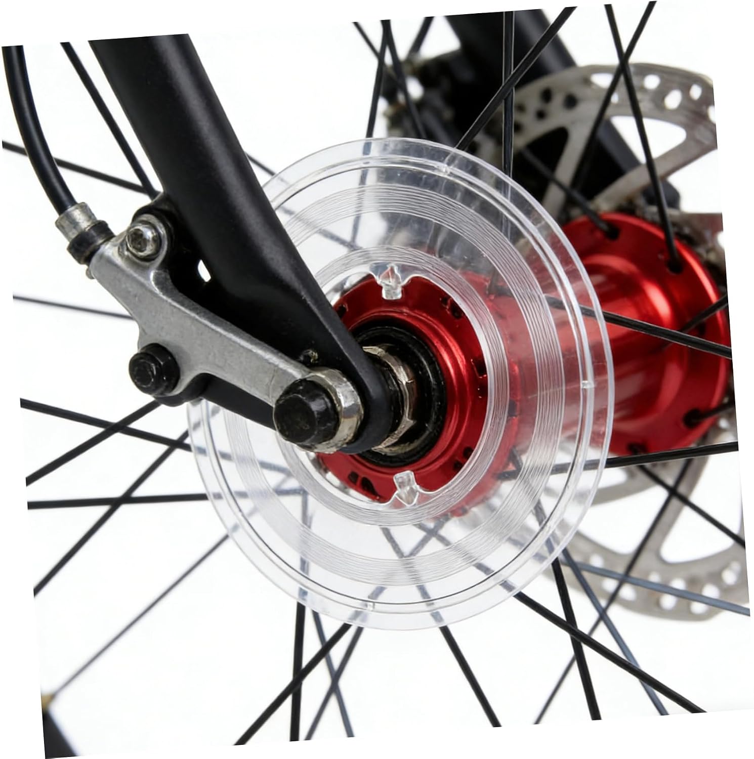 NUOBESTY 5pcs Bicycle Spoke Protector Guard for Mountain and Road Bikes, Plastic Freewheel Shield with Quick Installation and Tool-Free Mounting, 5.3 Inch Rear Cassette Spoke Guard