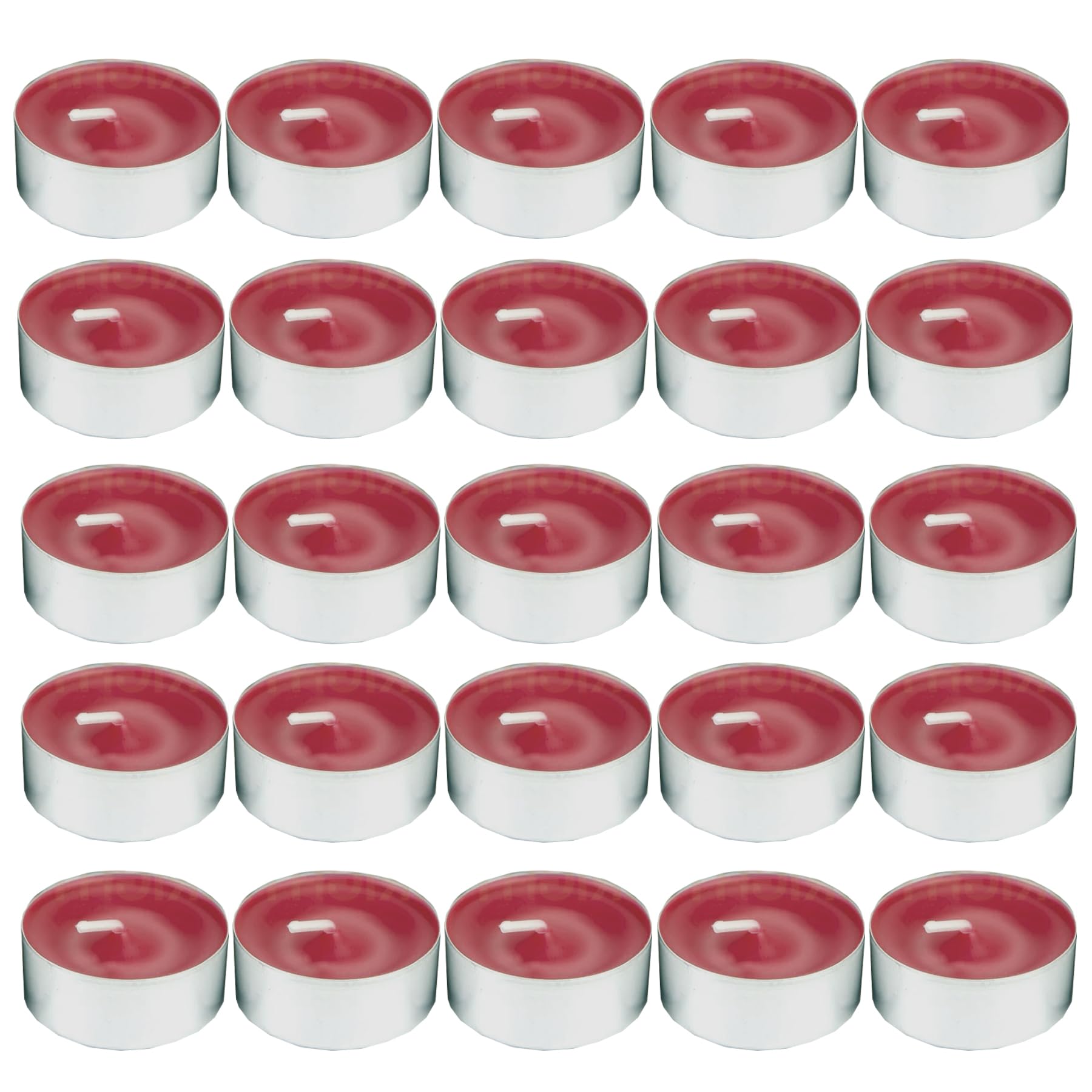 Prices Scented Tealight Candles 25 Pack 4hr Burn Time for Wedding Dinner Birthday Party (Frosted Cherry 0312)