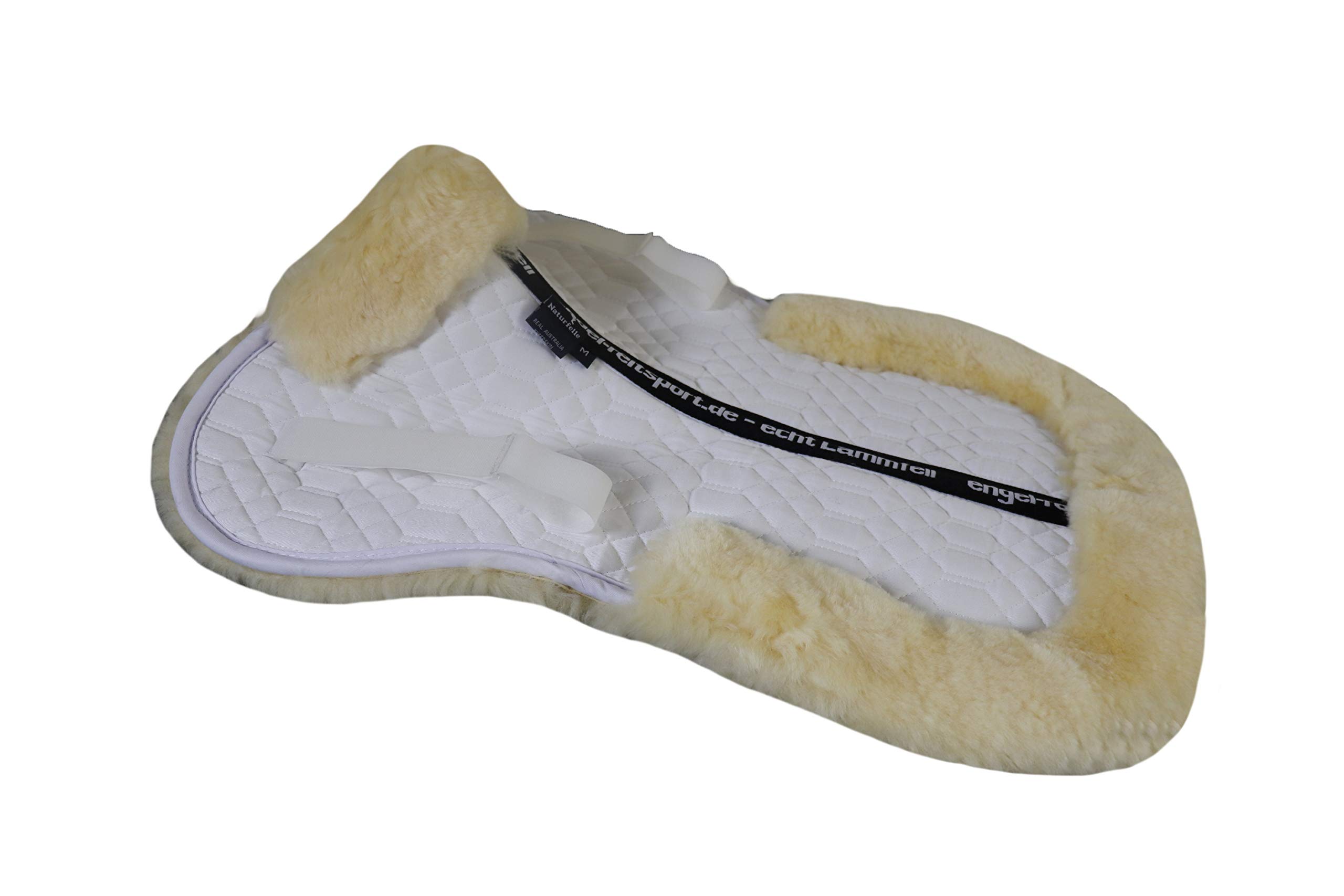 Engel Germany semisottosella Pelle di Agnello cottone Bianco (Sakis 2) dai Colori Vivaci: da Abbinare a 12 Colori di Pelliccia di Agnello!