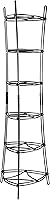 Lodge 6-Tier Cast Iron Cookware Storage Tower - Heavy-Duty Steel Organizer for Kitchen Pantry, Matte Black