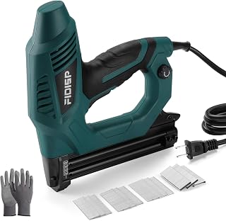 FIDISP 18 Gauge Electric Brad Nailer & Stapler Gun, Heavy Duty 120V 2-in-1 with 2000 Nails/Staples for DIY Woodworking