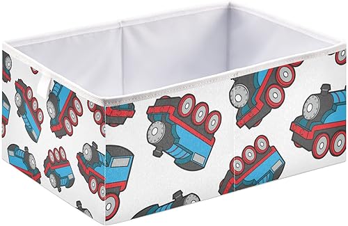 Bonita cesta de almacenamiento de vectores de tren, rectangular, plegable, cajas de juguetes grandes, organizador de caja de juguetes para disponible en Yaxa Venezuela