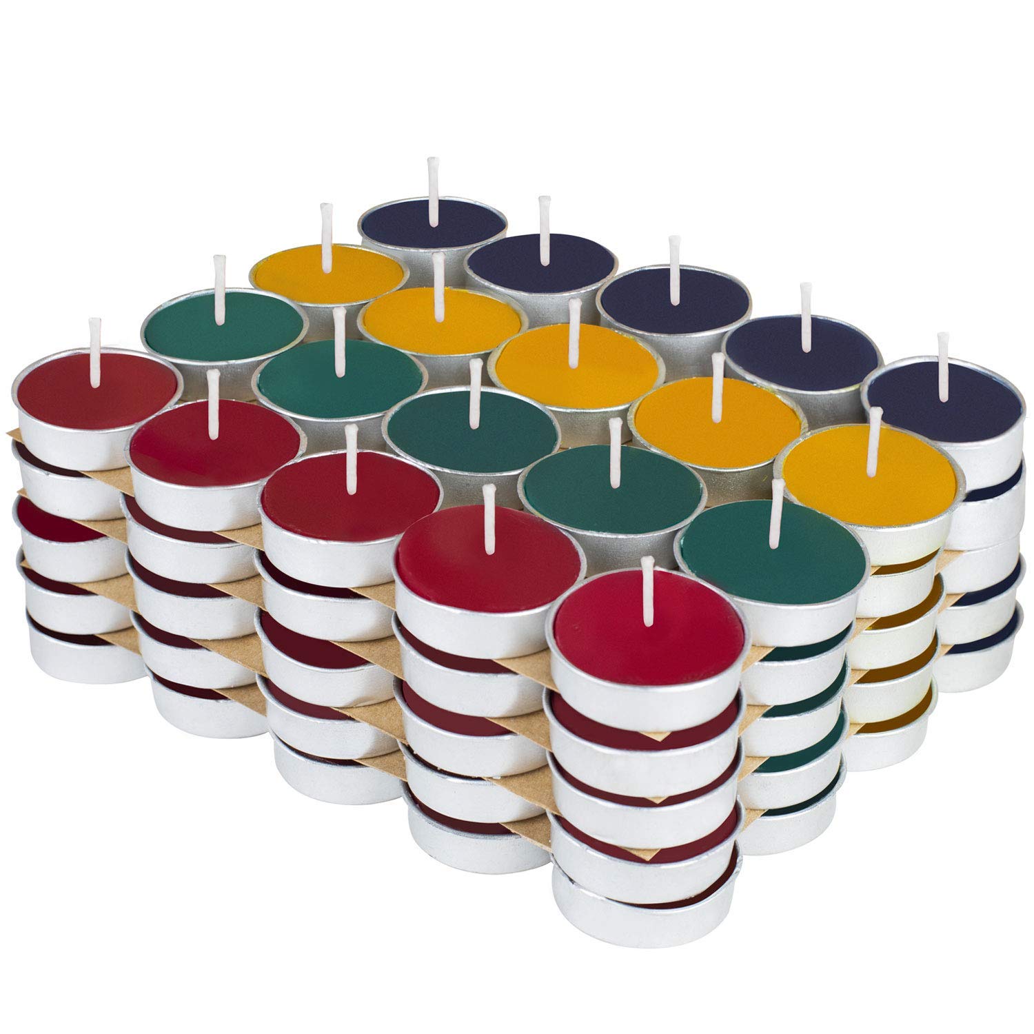 Diwali Tea Lights Candles for Home Décor – 2-3 hrs of Burning Time Multi Non Scented Wax Unscented, Candle Light Dinner Birthday Decoration & Bedroom Diffuser t Lamp (Multicolour, 250pcs Set)-image-5