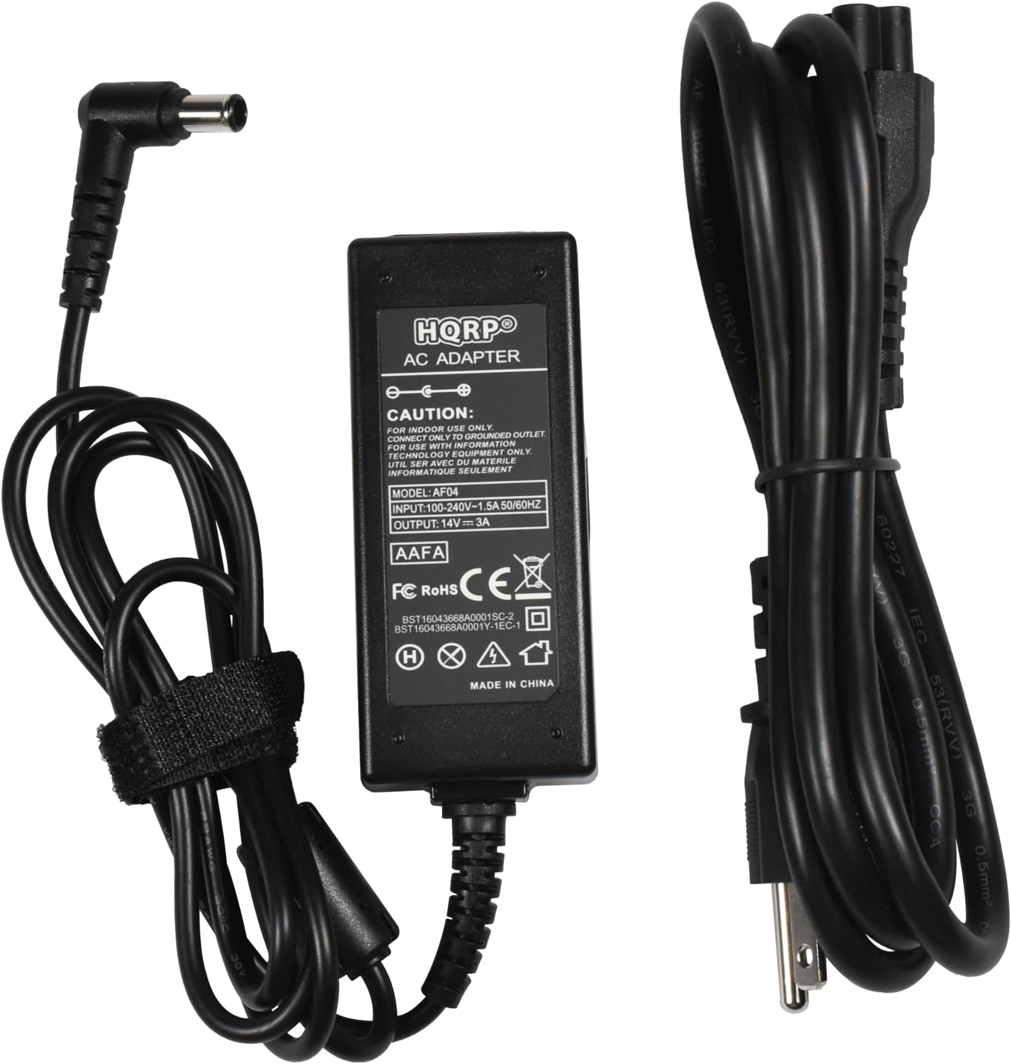 HQRP AC Adapter Compatible with Samsung BN44-00827A HW-J6000 HW-J4000 HW-J6500 HW-J6500R HW-JM4000C HW-JM6000C HW-JM6000 HW-J250 HW-J250/EN HW-J250/ZA Curved Soundbar Power Supply Cord Adaptor