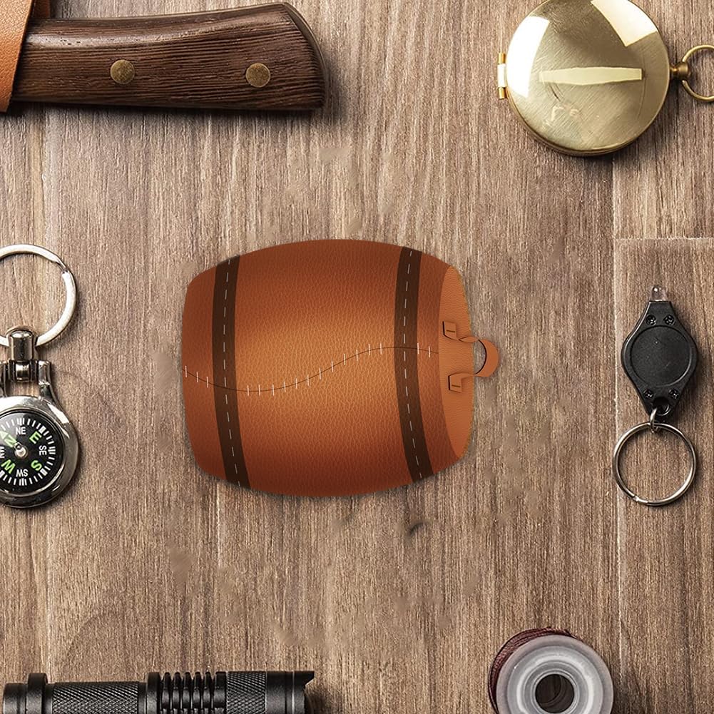 SUPERDANT Tonneau Ornaments Leather Die Wine Barrel Pendant Decor Wooden Die Cutter Leathers Cutting Dies DIY Art Crafts Leathers Dies Cutter for Men Women Leather Making for Handmade Lover Gifts