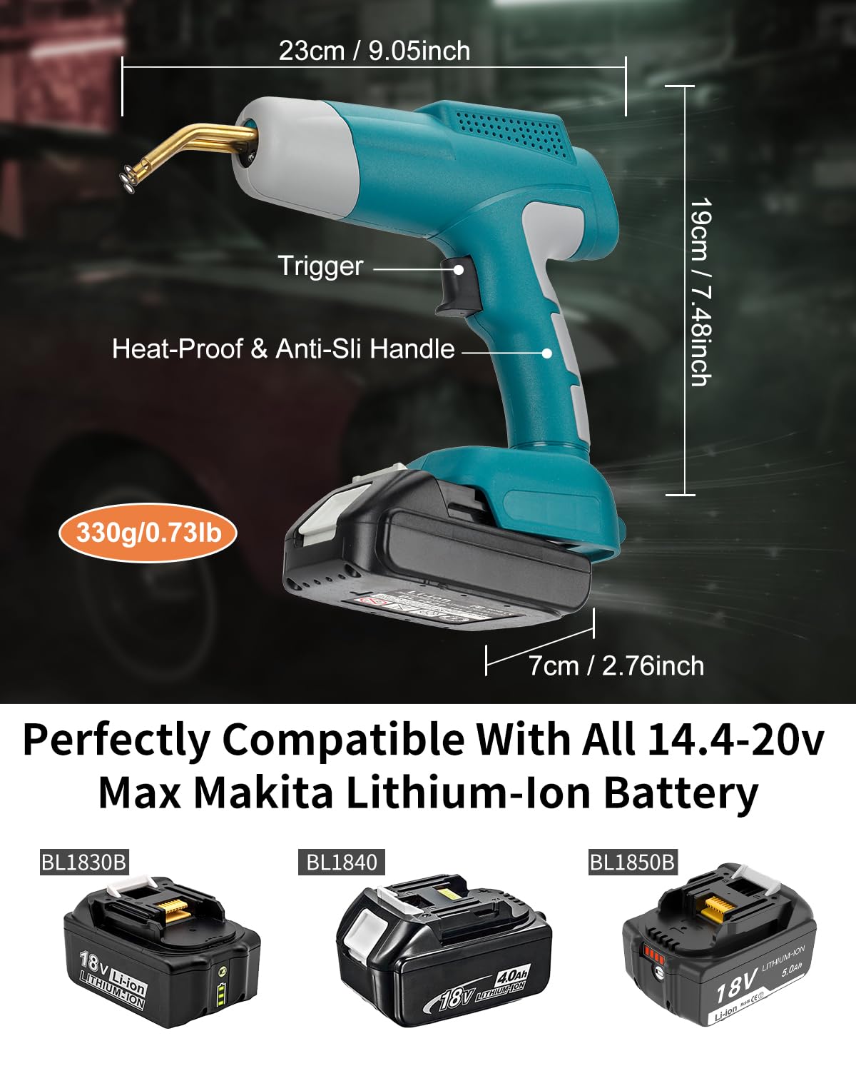 Startset: 4x Makita BL1415N / 14.4 V LXT Accu's  14.4 V, 1.5 Ah 123accu Huismerk Ama00674 M1 Big