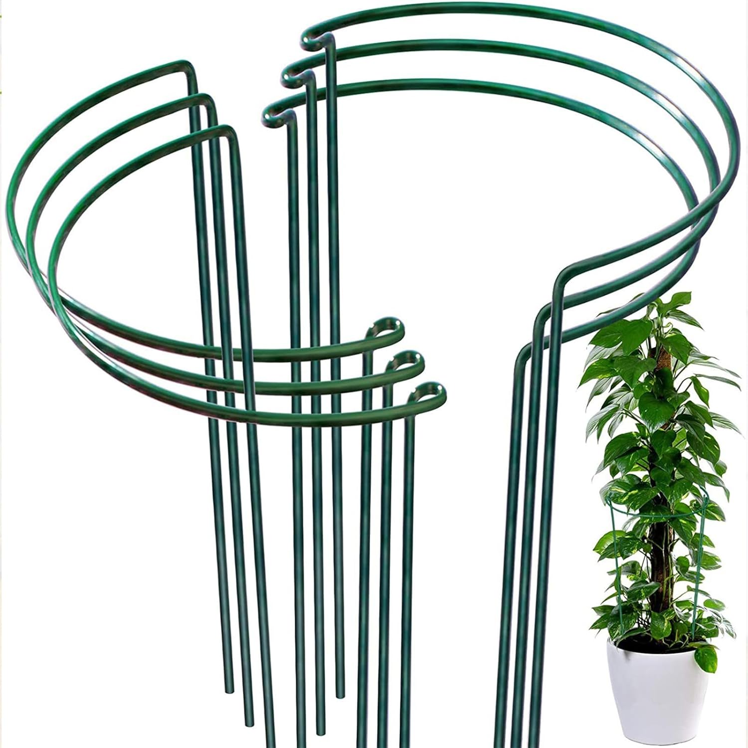 4PCS Plant Pile Frame Uprights Brackets for Maintaining Uprights Growing in Various Flower Brackets