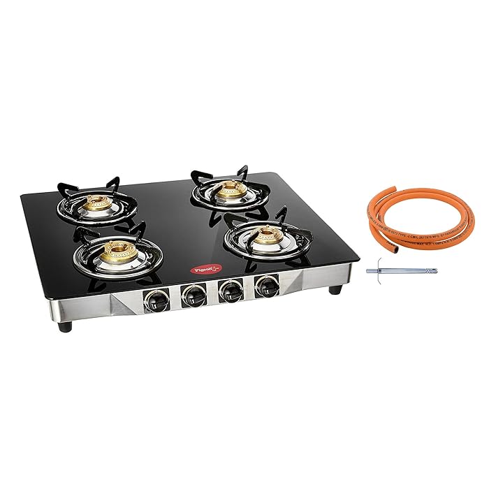 Buy Pigeon by Stovekraft Glass Smart 4 Burner Glasstop Gas Stove with