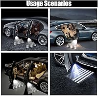 Vista 5 de 2 PCS Luces de Puerta de Automóvil Proyector de Logotipo, Luz Inalámbrica de Logotipo para Puerta de Automóvil, Luz LED de Bienvenida de Cortesía