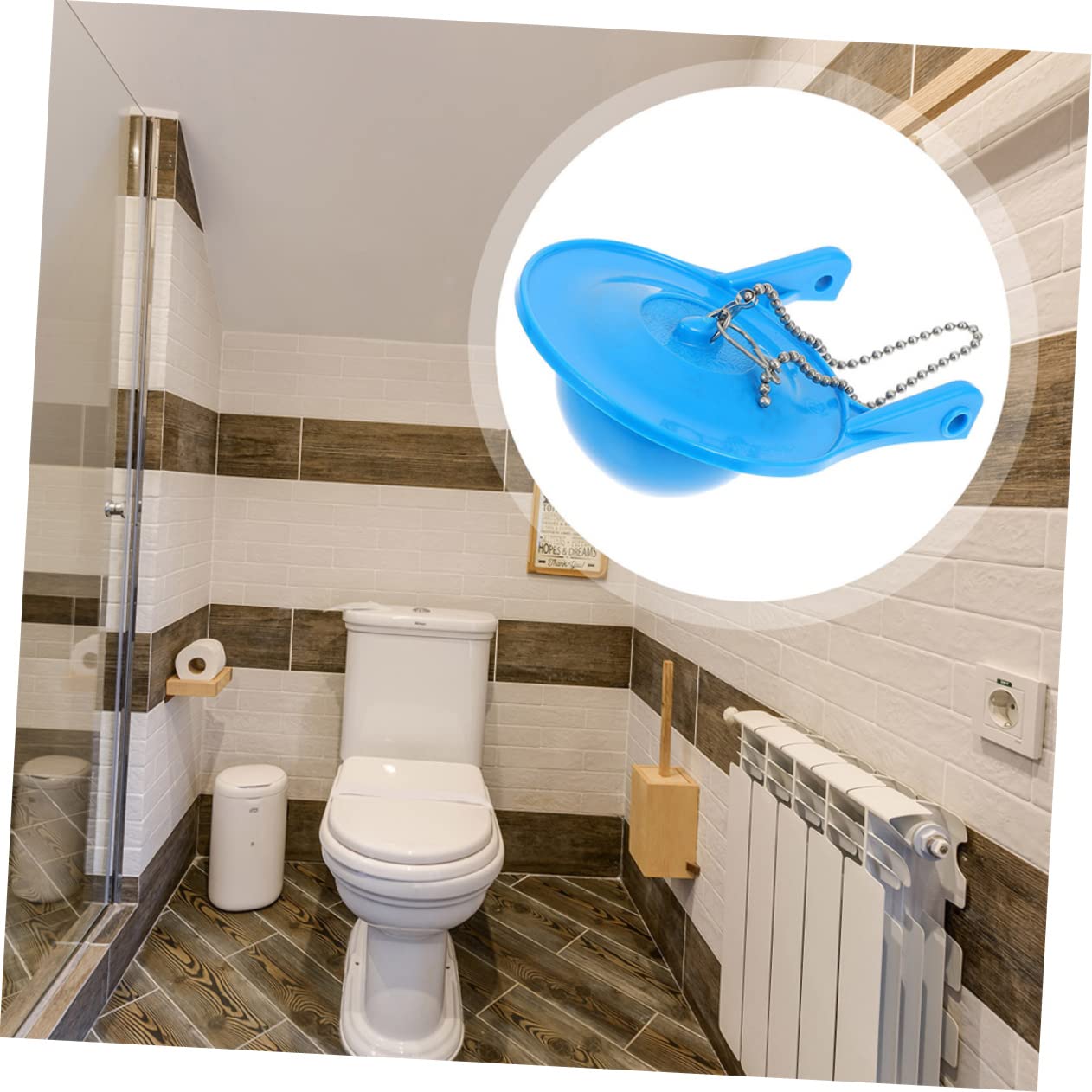 Lurrose 3 Sätze Abtropfenventilkautschukstopfen Abtropfen Toilettenklappe Toilettenflapper -ersatzkit Universeller Klapp-toilettentank Toiletten Ersatzteile 2 Stücke * 3