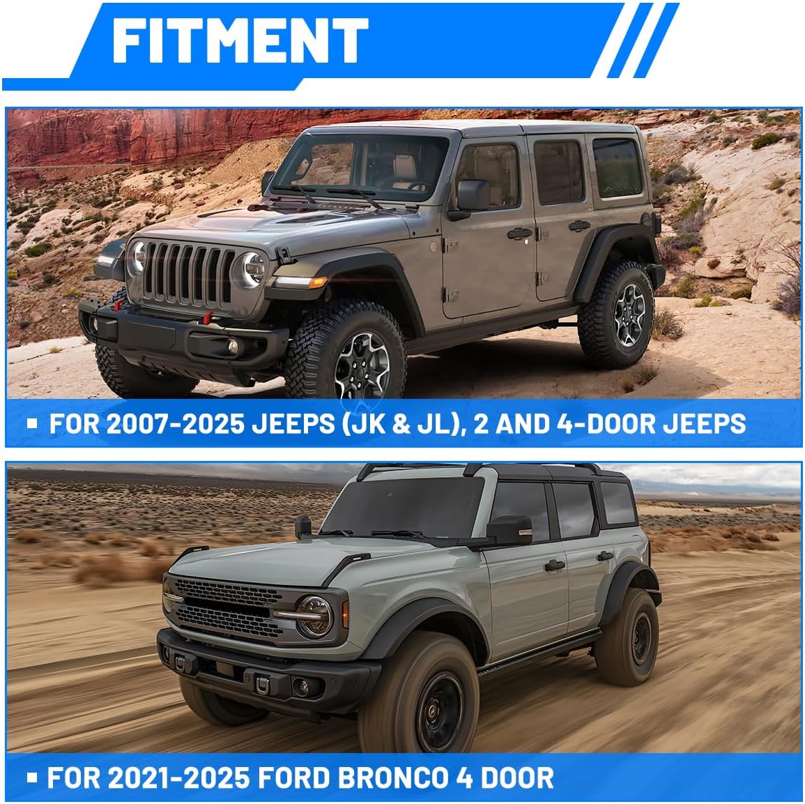 ROXX Hard Top Remover Lift for Jeep Wranglers: (2007-2026 JK/JKU/JL/JLU, 2&4 Door + Lifted Jeeps.hard top remover lift, 2021-2025 Ford Bronco 4 door) Quick & Easy Assembly