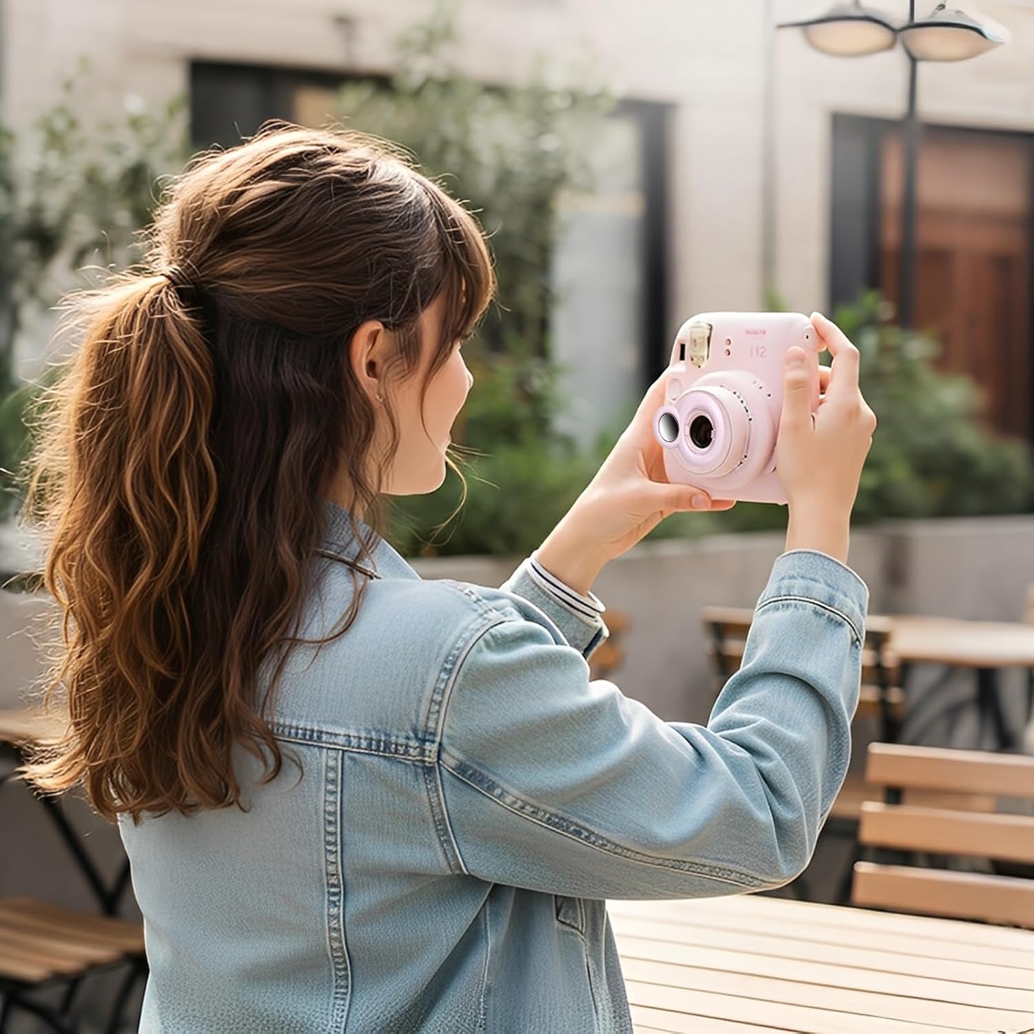 Self-Portrait Mirror Compatible with Fujifilm instax mini 12, Lightweight Accessory for Self-Portraits and Close-Up Shots, Ideal for Photography Enthusiasts and Travel Bloggers (Pink) image 3