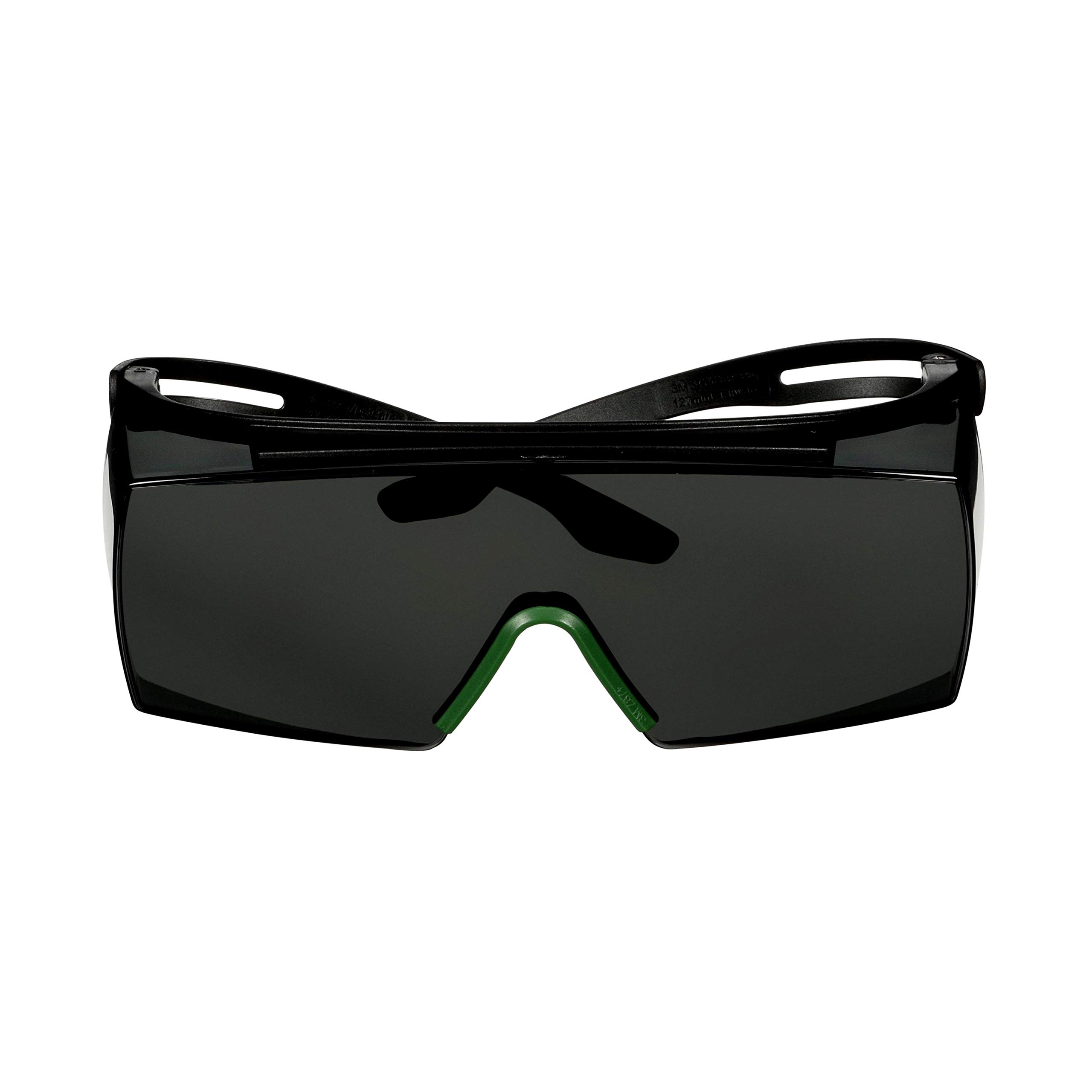 3M™ SecureFit™ 3700 Überbrille, schwarzes Gestell, Antikratz-Beschichtung + (K), graue Schweißscheibe mit Schutzstufe IR 3.0, F3730ASP-BLK