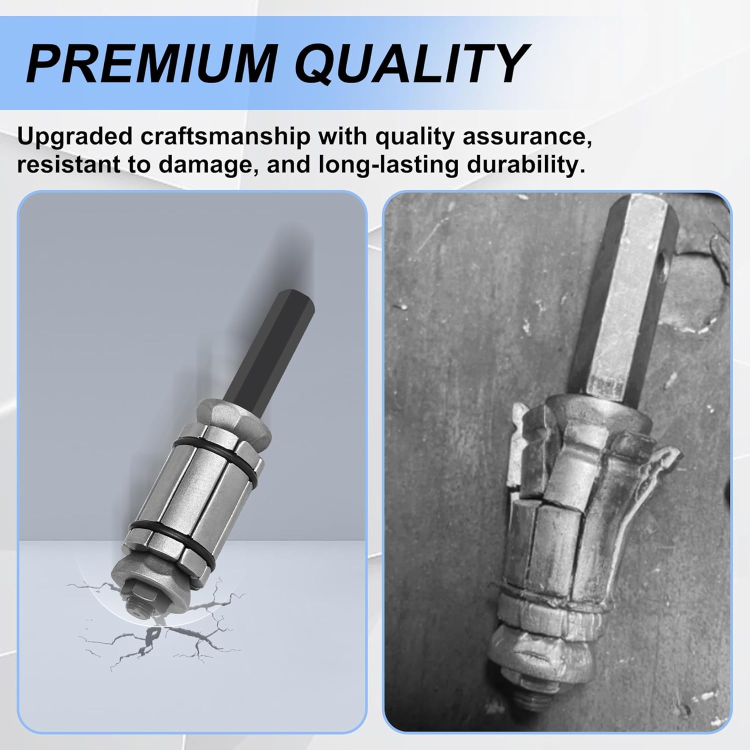 3Pcs Exhaust Pipe Expander Set 1-1/8" to 3-1/2", Tail Pipe Expander Tool Set, Muffler Pipe Expander Set with Case Compatible with Most Vehicles and Trucks