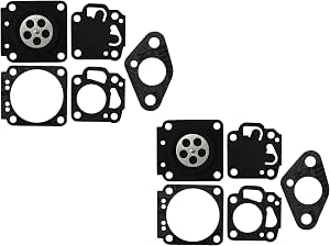 Replacement Carburetor Gasket & Diaphragm Kit (2-Pack) - Fits Tas 23cc/31cc & Greenpower TD23/TD31 Engines - View #3