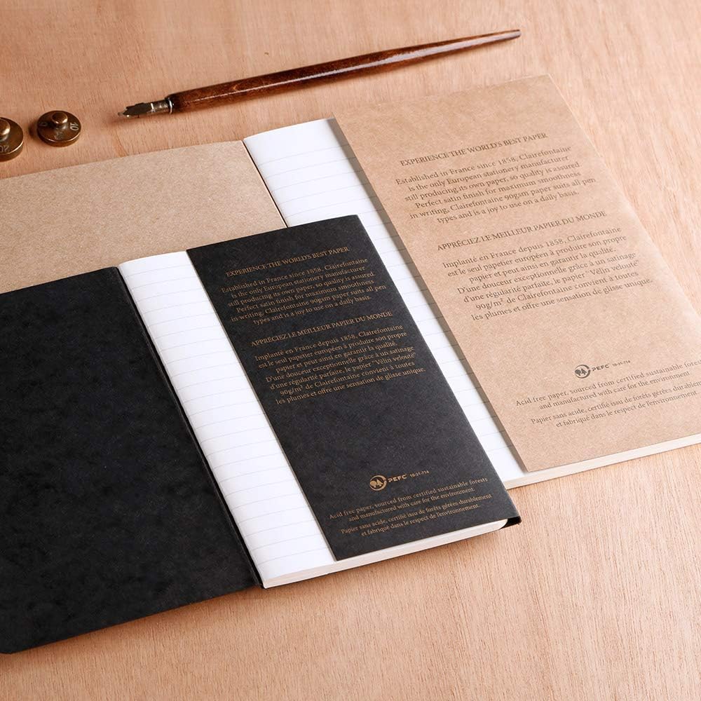 クレールフォンテーヌ(Clairefontaine) Claire Fontaine Flying Spirit Thread-bound Notebook, A5, Craft cf103536a
