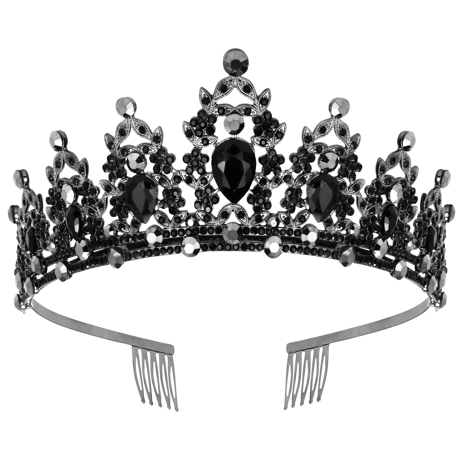 CAVETEE Baroque Queen Crown for Women