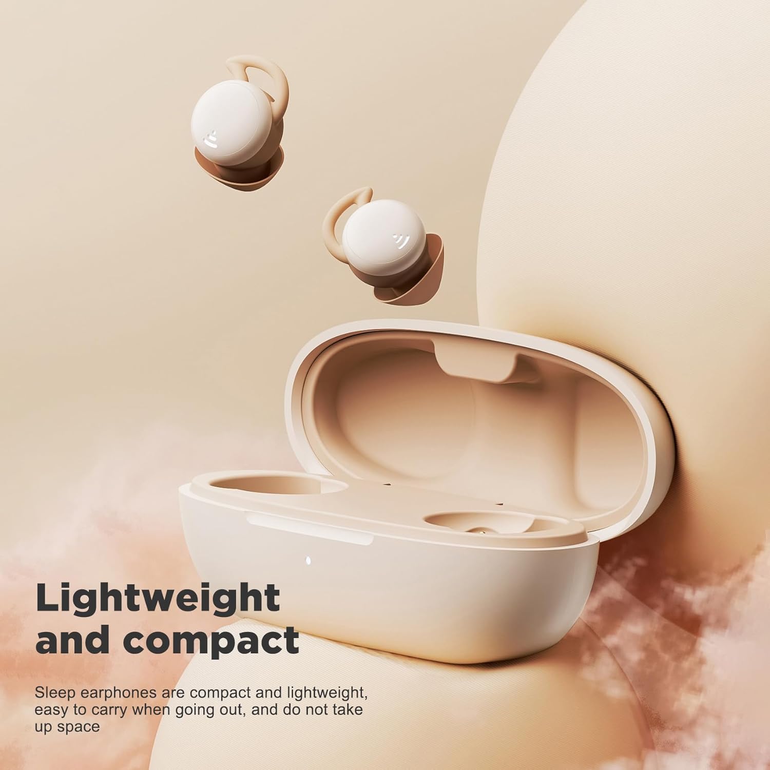 Sleep Headphones Sleep Earbuds for Side Sleepers Sleep Earbuds with Microphone Wireless Earbuds for Sleeping with Charging case