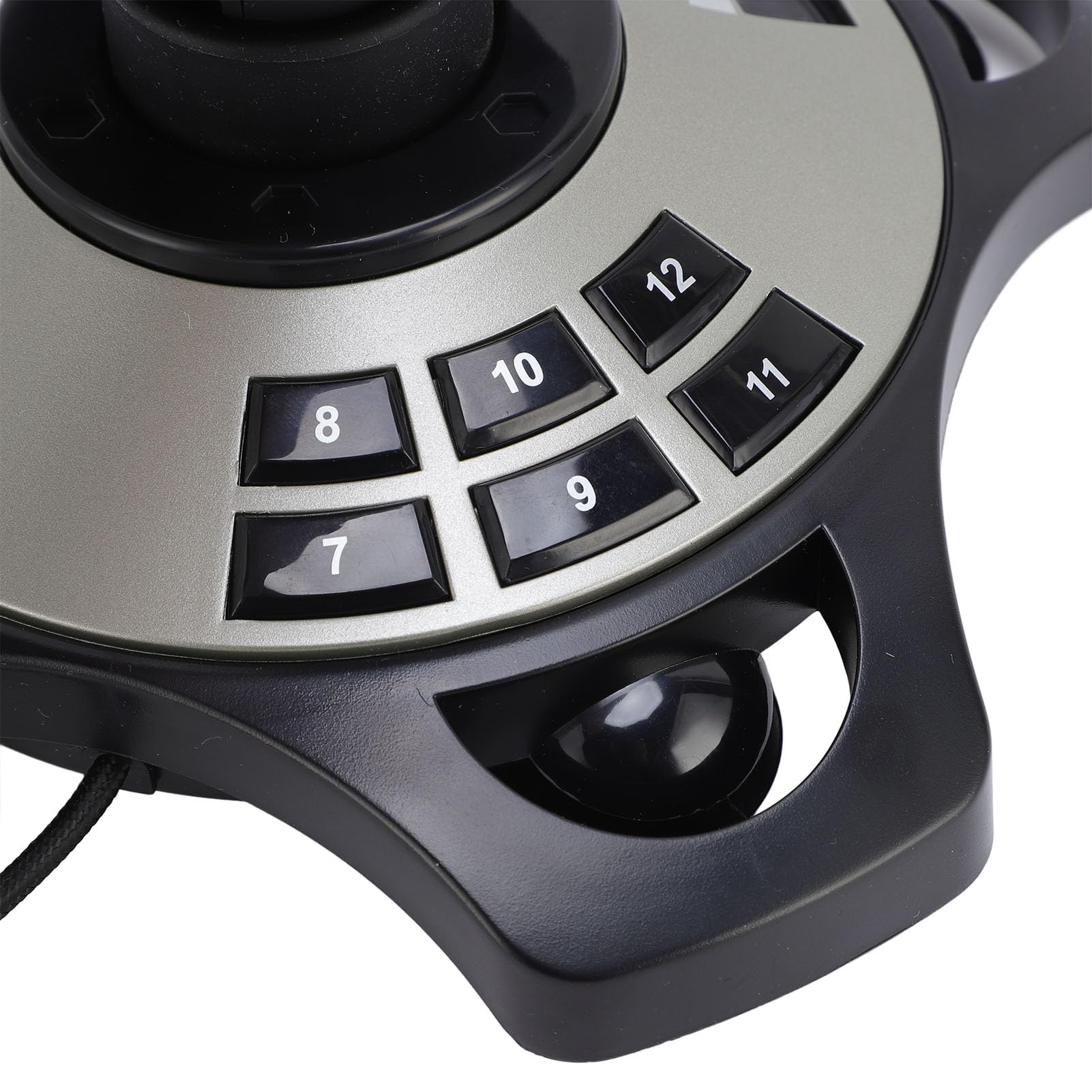 Bewinner Flight Stick USB con Cable Simulador de Vuelo Joystick Controlador con Vibración y Acelerador, 12 Botones Programables para 7 8 10 11, Fácil Conexión para Ace Air Force