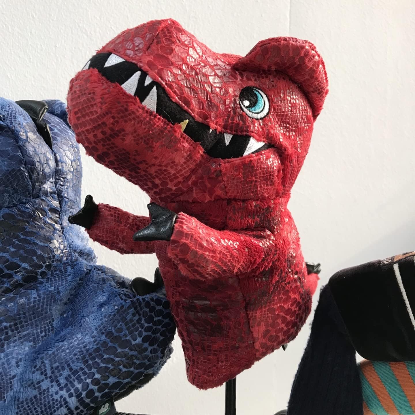 T-Rex Dinosaur Golf Fairway Wood Headcover - Funny Animal Head Cover for 3 Wood 5 Wood Hybrid Utility Club, Premium Handmade Plush, Golf Gift for Men Women