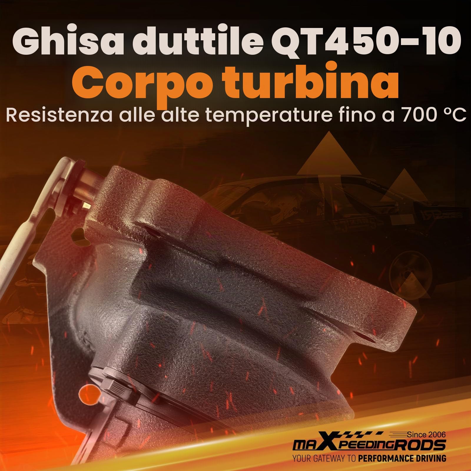 maXpeedingrods Turbocompressore RHB31 VZ21 Turbina 13900-62D51 per Rhino Quads motoslitte ATV 100hp auto piccole + guarnizione Turbocharger Per Suzuki ALTO ，Raffreddamento ad acqua + olio