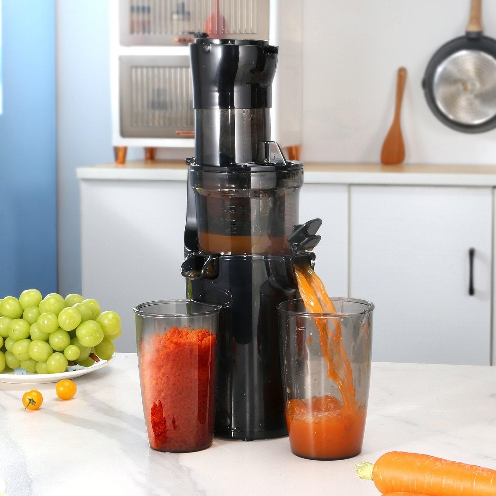 Spremiagrumi masticatore spremitura a freddo estrattore di succo ampio scivolo di alimentazione frutta e verdura ad alto contenuto nutritivo facile da pulire