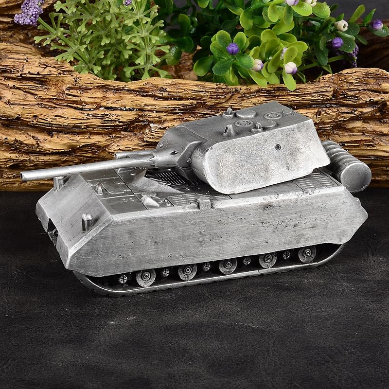 German Panzer VIII Maus Super Heavy Tank All-Metal Casting Model Military Model Hand (Argento)