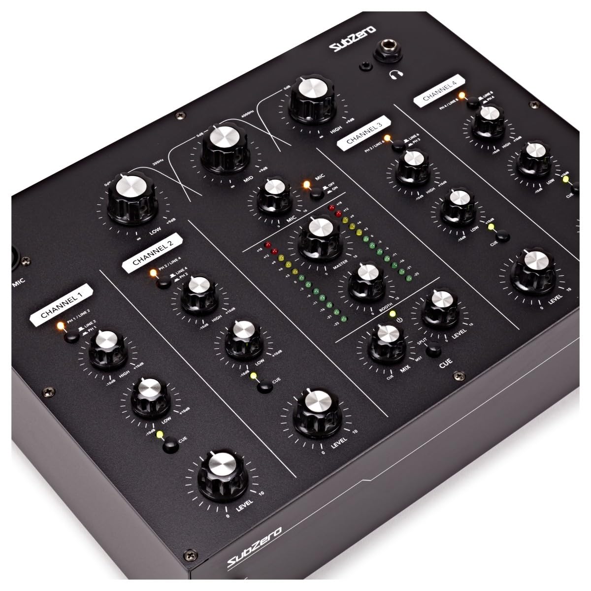 SubZero Mixer DJ rotativo a 4 canali