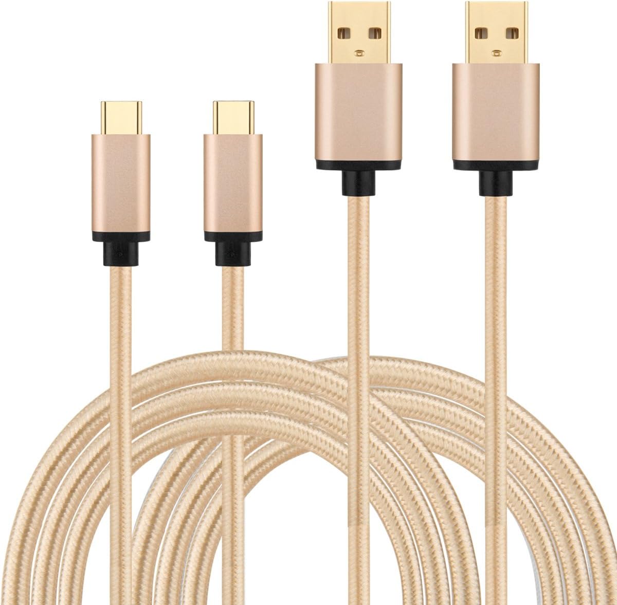 USB Type C Cable, X-EDITION (2Pack 10FT) USB A 2.0 to USB C Fast Charger Braided Extra Long USB C Cable Compatible with Samsung Galaxy S9 S8 Plus Note 9 8, Moto Z Z2 Z3, LG V35 V30 G5, Google Pixel XL