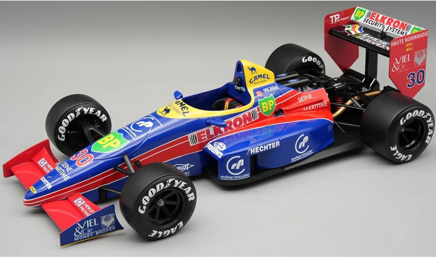 TECNOMODEL Lola LC88#30 Philippe Alliot Larrousse Calmels Formula One F1 Monaco GP (1988) with Display Case Mythos Series Limited Edition to 70 Pieces Worldwide 1/18 Model Car