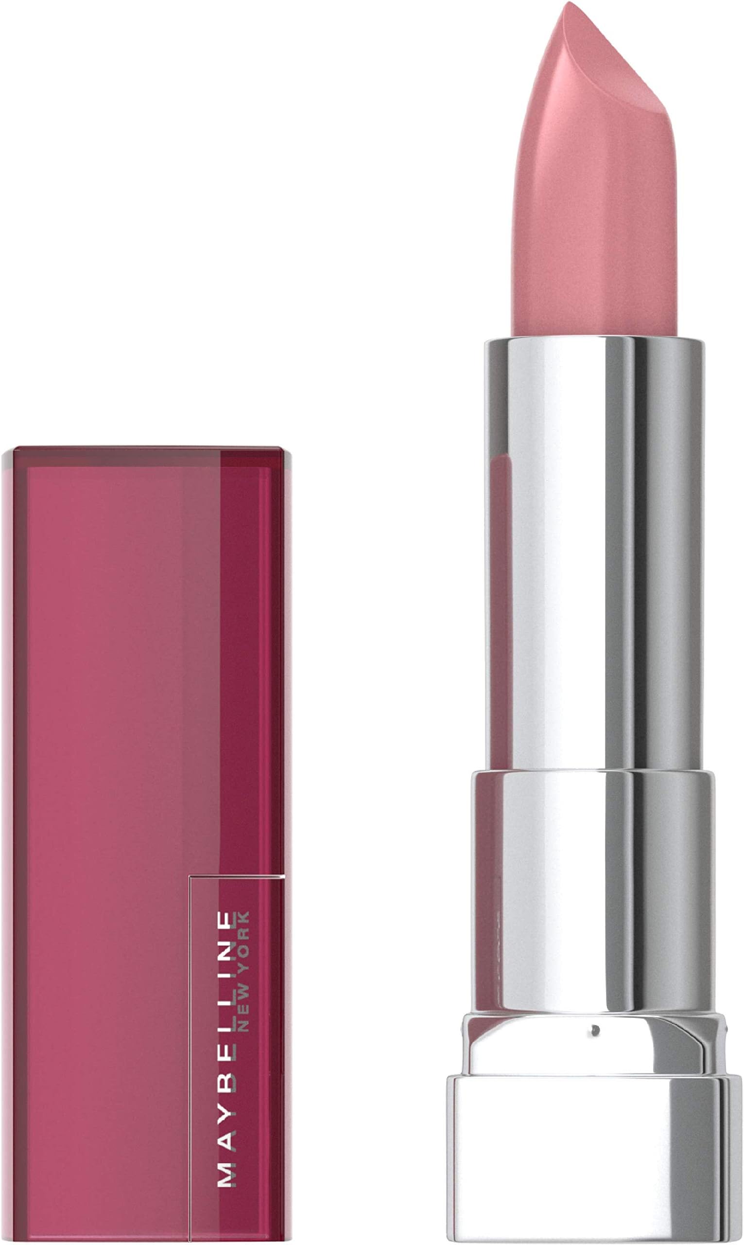 Maybelline Color Sensational Lipstick, Lip Makeup, Cream Finish, Hydrating Lipstick, Nude, Pink, Red, Plum Lip Color, Born With It, 0.15 oz. (Packaging May Vary)