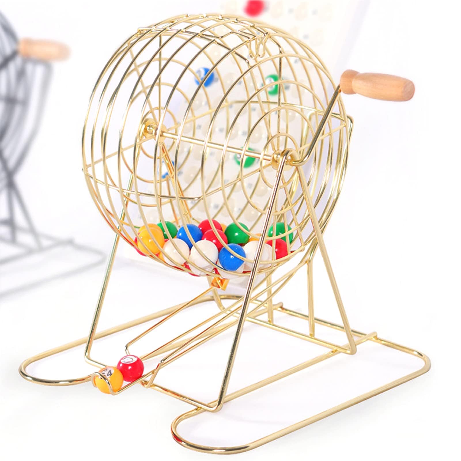 Machine de bingo en métal doré, accessoires de loterie de qualité supérieure