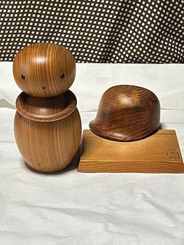 屋久杉　夫婦こけし人形 屋久杉 夫婦こけし 伝統工芸品 - メルカリ