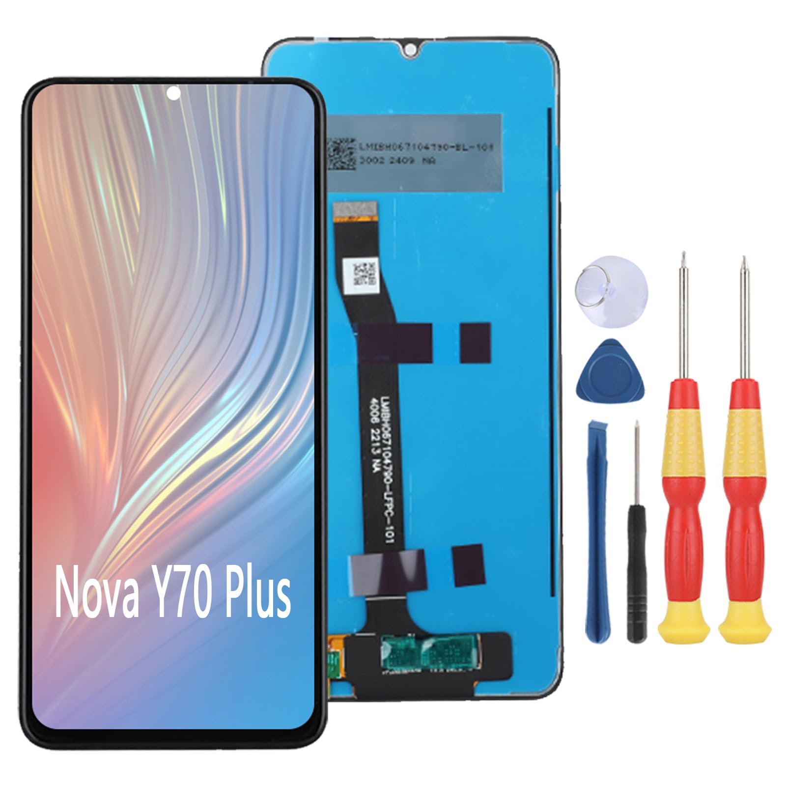Écran LCD pour Huawei Nova Y70 Plus réparer vitre brisée et bugs tactiles - 2