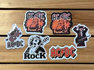 Amazon.co.jp: AC DC Sticker Set of 6 : Toys & Games