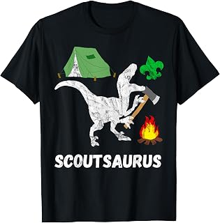 Scout Dinosaur Scout Dino Funny Camper T-Rex T-Shirt