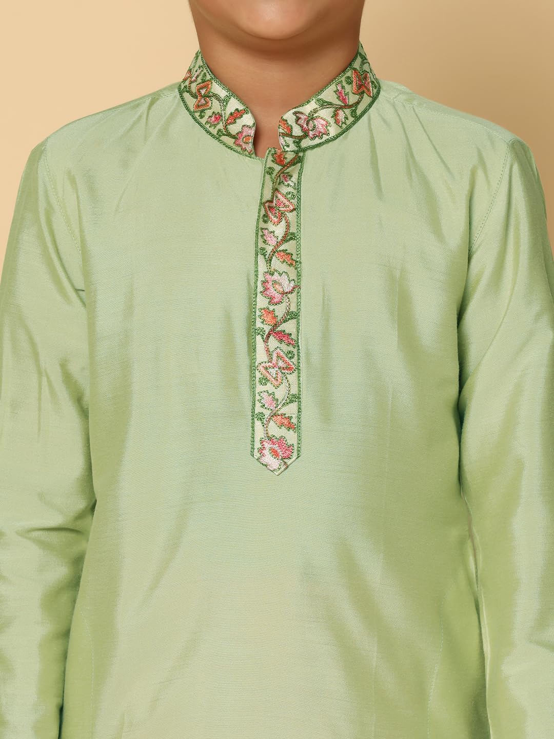 KISAH Kids' Kurta - Solid Cotton Blend - Traditional Indian Ethnic Wear for Kids - Ideal for Weddings and Festivals