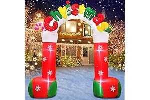 KOOY 10 ft inflatable christmas archway
